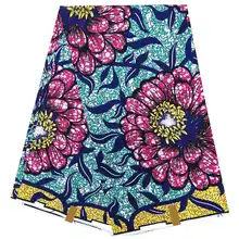 Африканская хлопковая восковая ткань Анкара восковая ткань новая акция нигерийская ткань цена по прейскуранту завода африканская восковая ткань