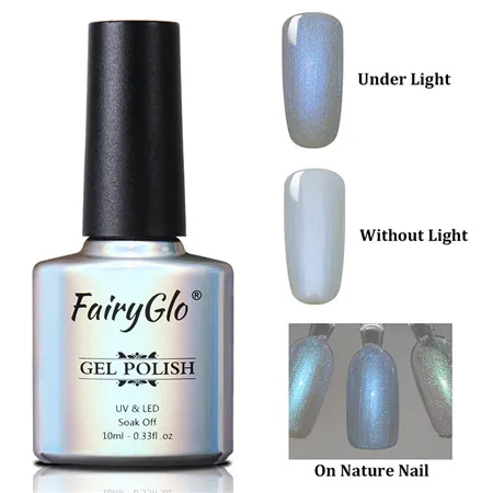 9504 FairyGlo 10 мл Гель-лак для ногтей жемчужный Блестящий УФ-Гель-лак замачиваемый долговечный дизайн ногтей Гель-лак Гибридный лак - Цвет: 9504