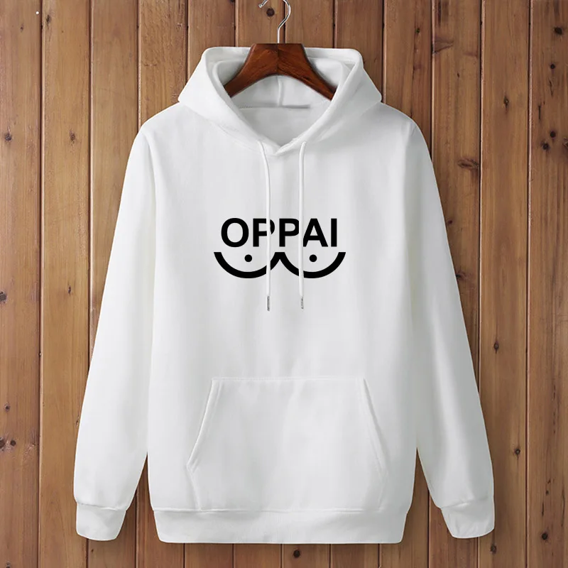 Модная Толстовка One Punch Man Hero Oppai, мужская толстовка с капюшоном на осень и зиму в стиле хип-хоп