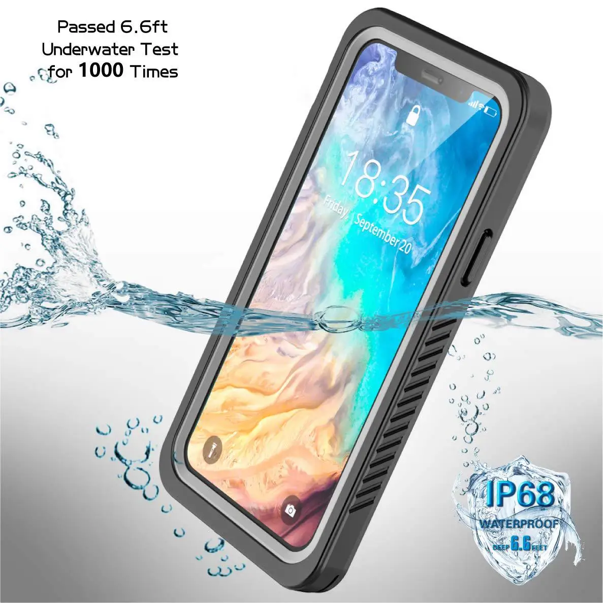 Водонепроницаемый чехол для iPhone 11 Pro Max, противоударный чехол для дайвинга, плавания, для улицы, 360, полная защита для iPhone 11pro Max, чехол