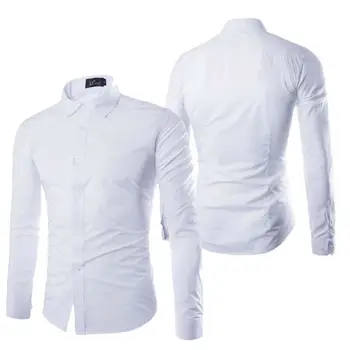 

Men's Solid Color Shirts Slim Fit Tops Casual Shirts Formal Shirts Long Sleeve Tops Luxury Men's Solid Color Shirts Slim Fit