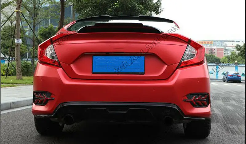 Багажник спойлер крыло черная глянцевая 1 шт. Подходит для Honda Civic 10th