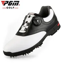 PGM/мужские туфли для гольфа с вращающейся пряжкой; обувь для занятий спортом; теннисная обувь; Водонепроницаемая Обувь из микрофибры; цвет белый, черный, US7-US10