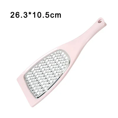 B-Pink Многофункциональная практичная терка для овощей, сыра, нержавеющая сталь, длинная ручка, ручная вращающаяся овощерезка, кухонные инструменты для дома - Цвет: B-Pink