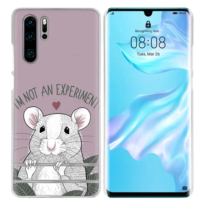 Жесткий чехол для huawei P30 P20 P10 mate 30 20 10 Nova 5 5i Pro Lite P Smart Z Plus милая крыса с животными
