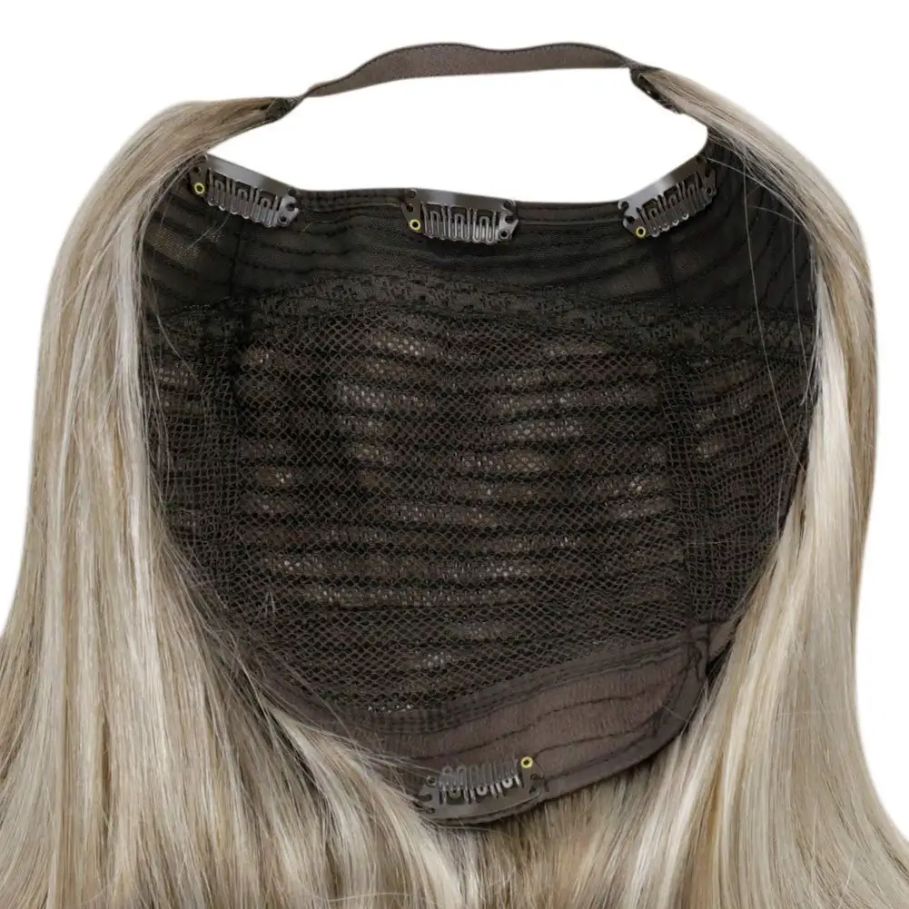 Human Hair Wigs Full Shine Half Wig Ombre Color Clip in Half U Wigs Human Hair Extensions