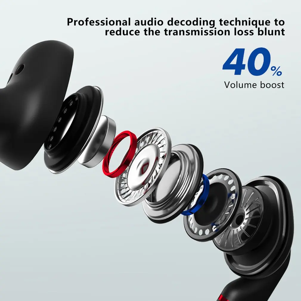 Bluetooth 5 0 Wireless Earphone TWS Binaural Sports Headset 3D Stereo Sound With Mic Handsfree Sports Earphone With Charging Box