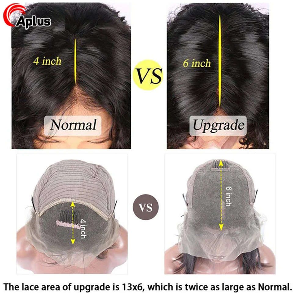 Aplus Hair Short Bob Wig Transparent Lace Front Human Hair Wigs Glueless Brazilian Remy Straight Hair Women Wig 150% Density