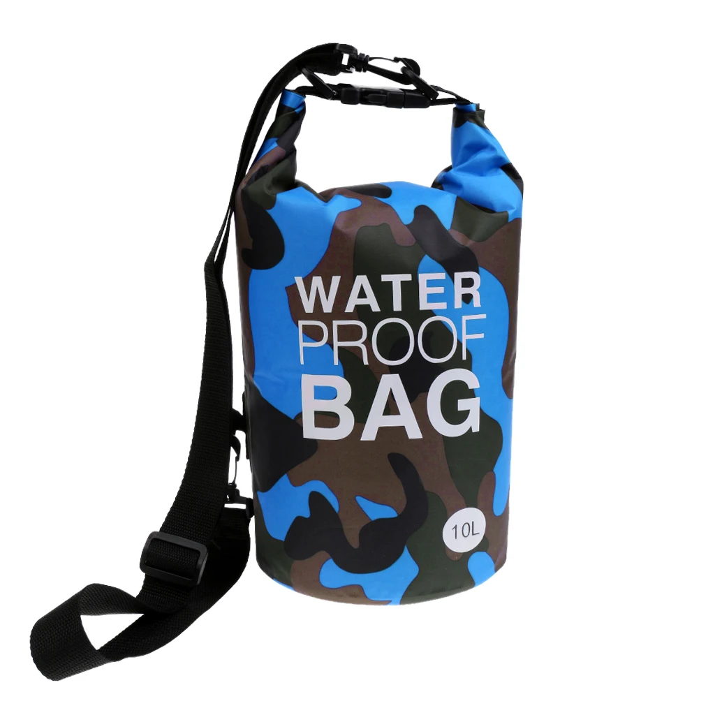 500DPVC 10L Camo Waterproof Dry Bag Sack for Kayaking Camping Rafting Waterproof Dry Bag Dry Bag for Kayaking