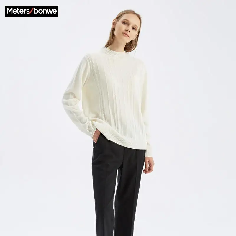 Me&ampcity Cashmere Knitted Sweater Women Pullovers Autumn Winter Basic Sweaters Leisure Keep warm New | Женская одежда