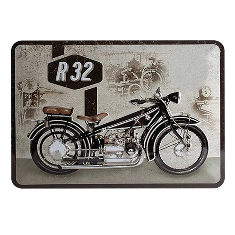 retro motorcycle signs vintage metal tin plate classic iron picture decor wall of garage bar cafe home gym