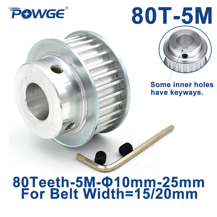 HTD 5M-60T Timing Pulley - 60 Teeth, Bore 22mm, For 15mm Wide HTD5M Belt