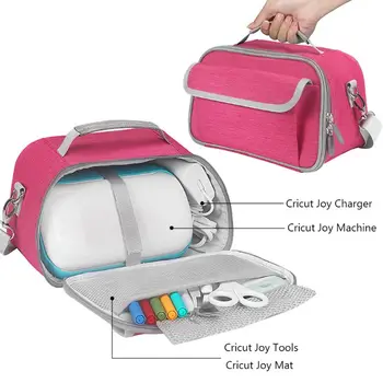 

Portable Handbags Carry Case Box Storage Shulder Bag with Pocket for -Cricut Joy R91A