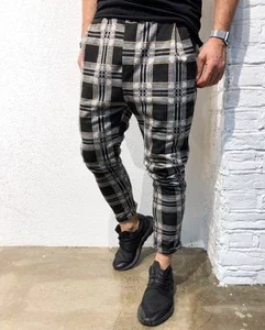 

Men's Slim Personality Casual Sports Striped Pants