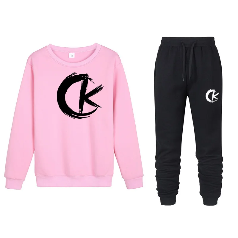 Модный Зимний спортивный костюм, 2 предмета, мужской спортивный костюм, chandal hombre, для бега, homme, с принтом, толстовка+ спортивные штаны, мужская одежда