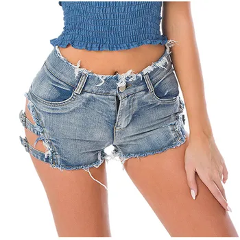 

Fashion Super Short Ripped Jean Shorts 2020 Womens High Waist Hole Denim Hole Beach Bottom Shorts Summer Sexy Jeans Short #6.22