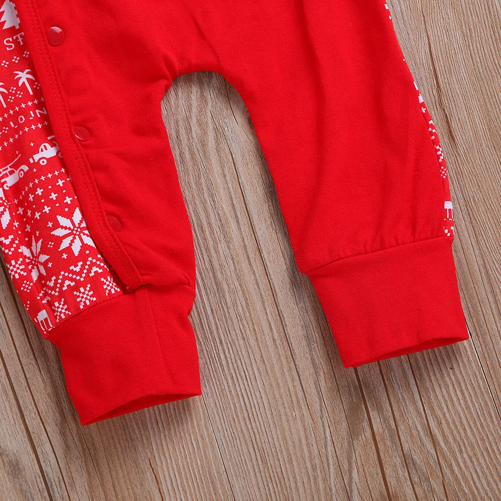 Детская Рождественская одежда; Рождественский комбинезон для новорожденных мальчиков и девочек с оленем; комплекты одежды; Рождественская зимняя праздничная одежда
