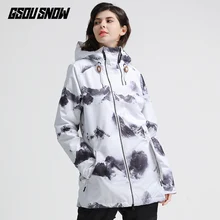 GSOU Снежная Водонепроницаемая Лыжная куртка женская куртка для сноуборда зимняя пара Лыжная куртка уличная Лыжная Сноубординг спортивная одежда