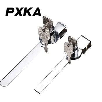 

Free shipping 2pcs glass cabinet sliding door lock display cabinet file cabinet lock sliding door lock