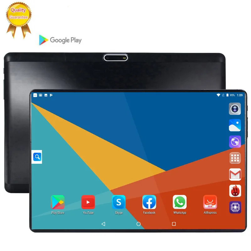 

2020 LZWIN 10.1 Inch Tablets Plus Android 8.0 Octa Core 6GB/ 64GB 128GB 2.5D IPS Glass Screen WIFI SIM 3G Phablet Tablet A