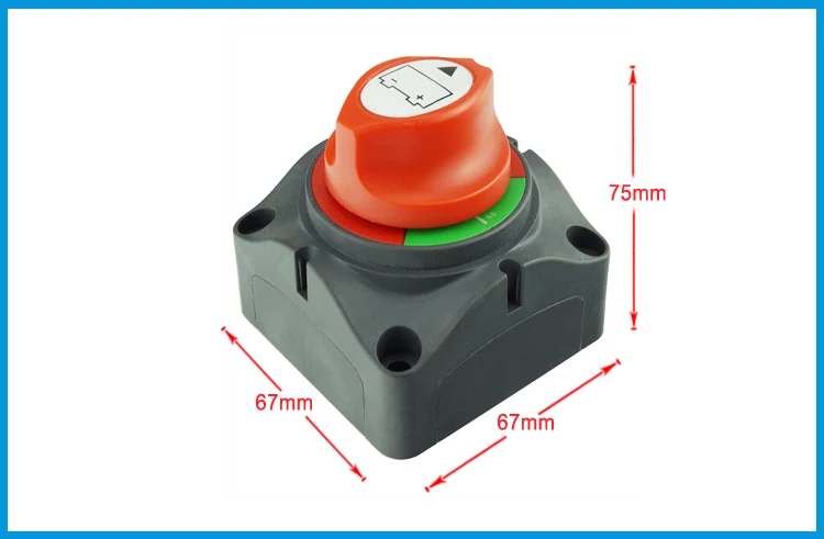 12 V/24 V двойной Батарея селектор изолятор главный выключатель среза отрезать разъединения Мощность выключатель 4 позиции автомобиля RV