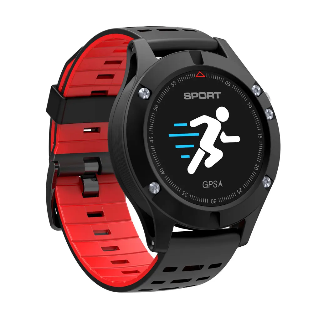 Красный Cewaal № 1 F5 gps Смарт-часы высотомер барометр термометр Bluetooth 4,2 Smartwatch Носимых устройств для iOS Android телефон - Цвет: Красный
