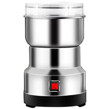 

1pc Electric Grinder Household Powder Machine Mills Stainless Steel Grinding Miller Kitchen Tools UK/US/EU Plug Silver