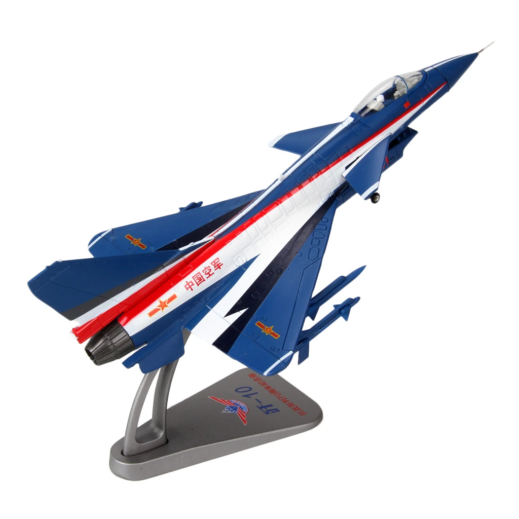 Diecast Fighter Aircrafts Airplane Model - 1/72 Scale China J-10 Vigorous Dragon Plane Toy Collectibles