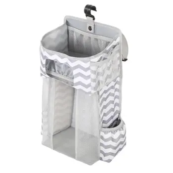 

Portable Baby Bed Hanging Bags Crib Organizer Storage for Baby Essential Diaper Storage Cradle Bag Crib Bedding Set Diaper Caddy
