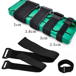 Premium Adjustable Nylon Elastic Strap with Hook & Loop Fastening - 2.5x30cm (5pcs)