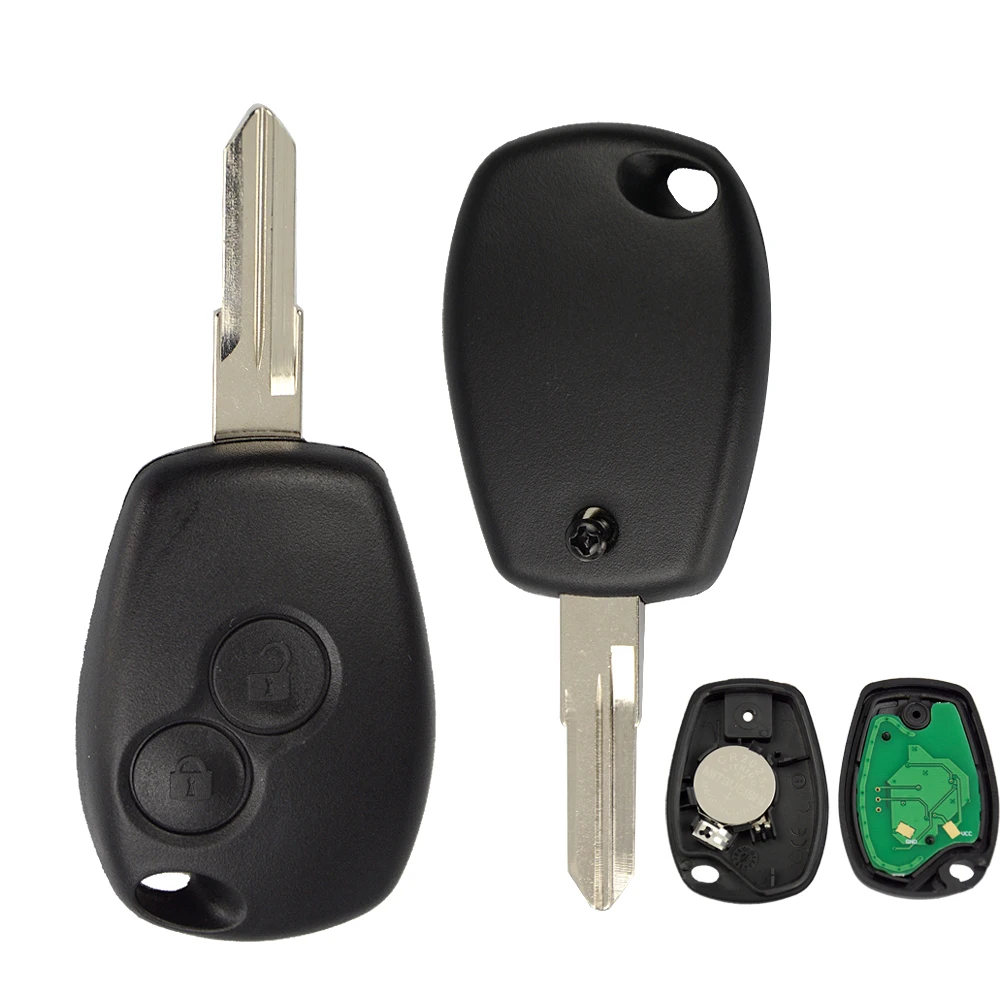 OkeyTech для Renault Clio Megane Duster Kangoo Dacia 2 кнопки 433 МГц PCF7946/PCF7947 чип дистанционного управления авто ключ неразрезанный ключ лезвие