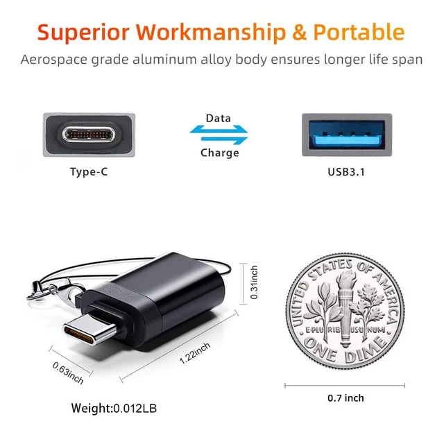 Type C Male To USB 3.0 Female Adapter 3