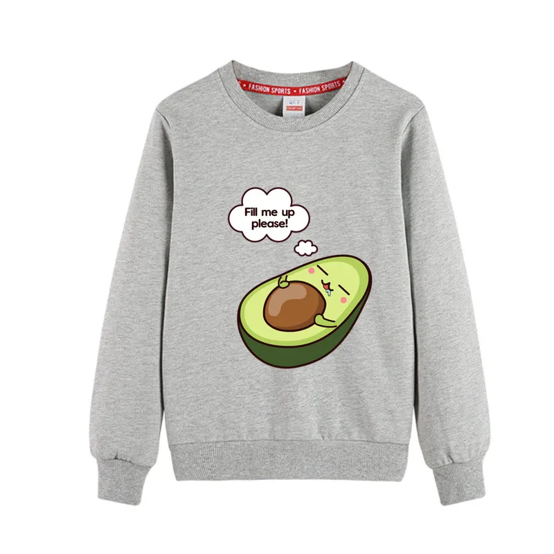 2020 Fashion Baby Jongens Meisjes Kawaii Leuke Avocado Print Kids Hoodies Kinderen Peuter Kleding Lange - AliExpress