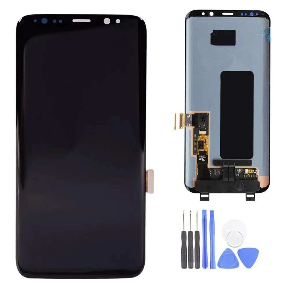 Телефон ЖК сенсорный экран дигитайзер сборка Замена для Samsung Galaxy S8