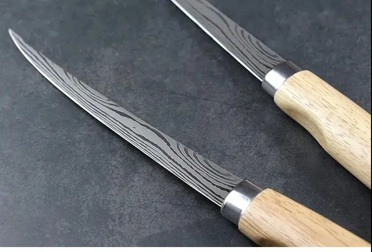 faca afiada de aço inoxidável para faca de ferramenta de corte com apontador de capa