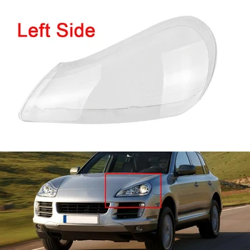 

TOP -Car Clear Headlight Lens Cover Replacement Headlight head light lamp Cover For-Porsche Cayenne 2008-2010