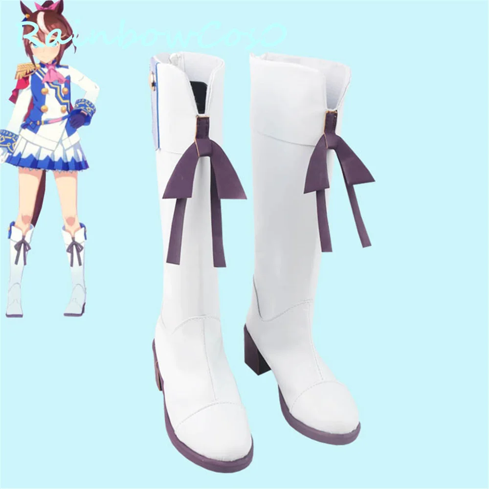 Umamusume Pretty Derby Tokai Teio Cosplay Scarpe Stivali Gioco Anime Halloween Rainbowcos0 W1537