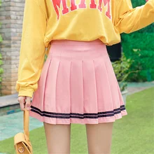 Плиссированные юбки Летняя женская клетчатая юбка с высокой талией Женская Весенняя Повседневная элегантная трапециевидная короткая школьная форма для девочек юбки 259