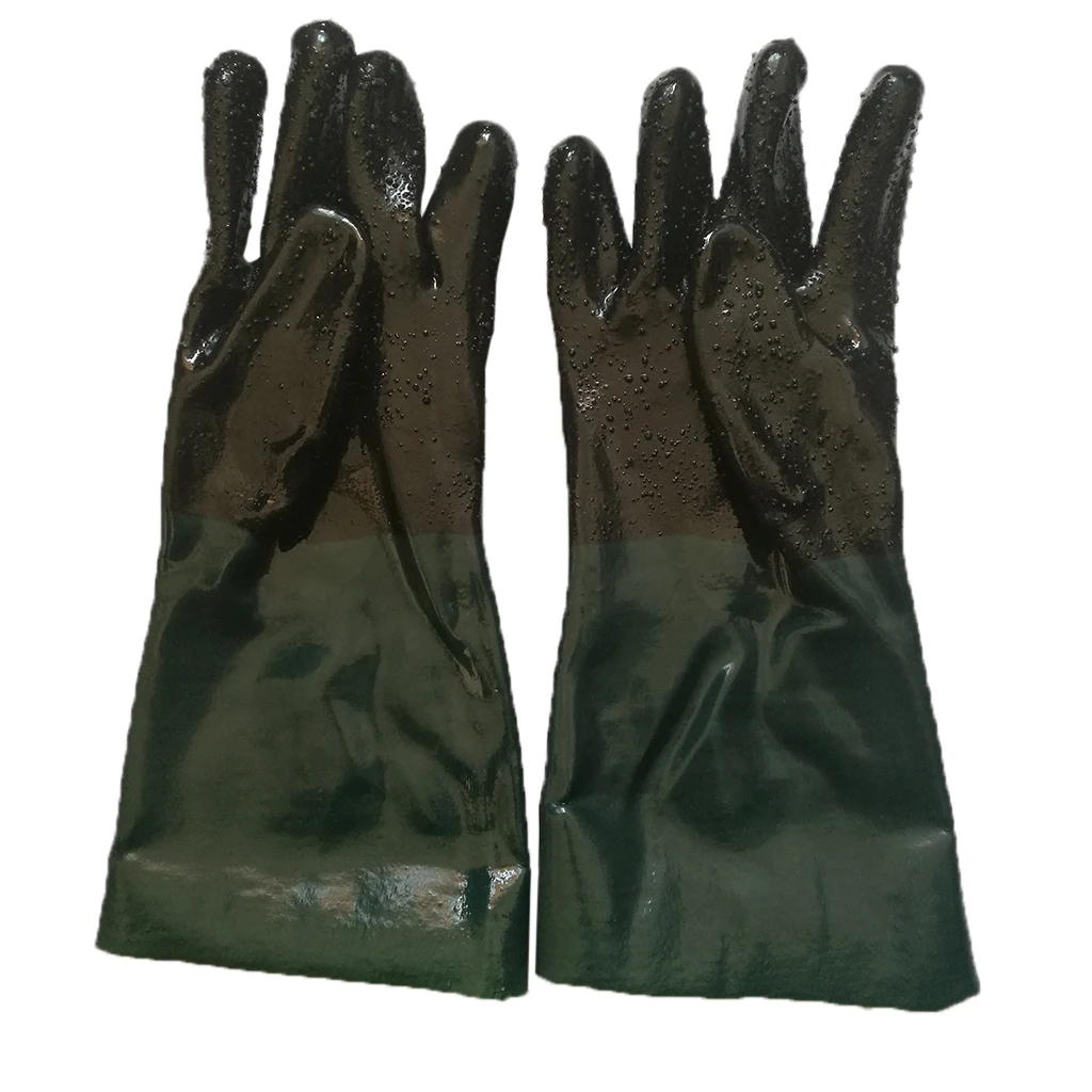 1 Pair Household Industrial Garden Protective Gloves Heavy Duty Work Gloves for Sand Blast Cabinet Sandblast Home Kitchen Clean
