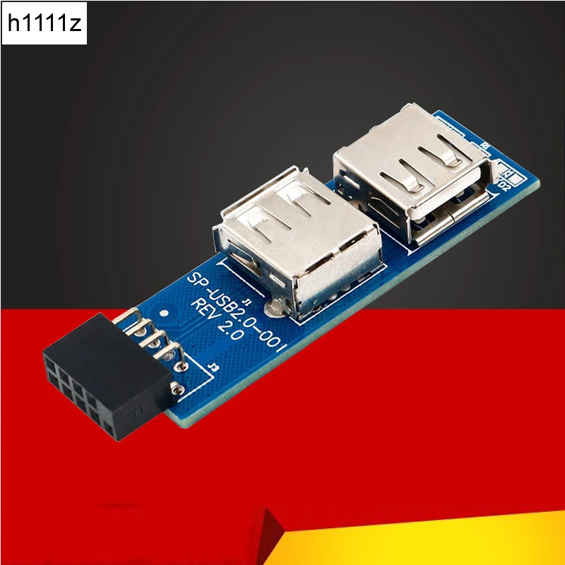 Mac MZHOU USB 2.0 9PIN to Dual 9PIN Hub Adapter Card FE1.1S Control PCB Board High-Performance Support Windows 10//8//8.1//7 // Vista//XP Linux Chrome OS
