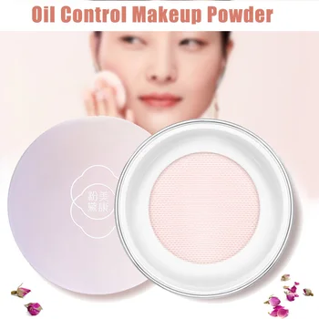 

2019 Rose Plant Oil Control Loose Powder Whitening Brighten Makeup Mineral Powder Tool