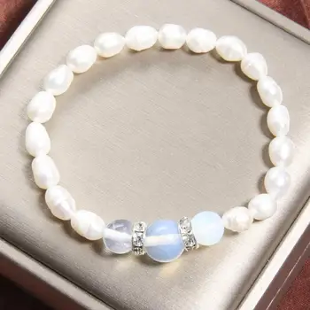 Bracelet Avec Cornaline Et Pierre De Lune