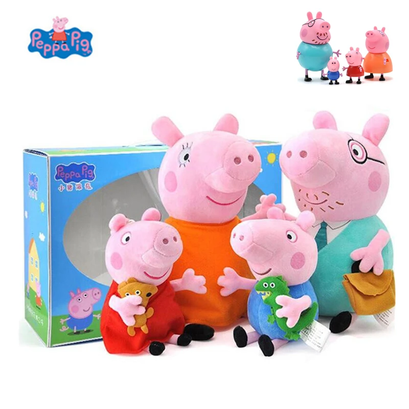 peppa pig soft toy set