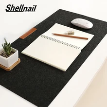 Shellnail Wearable Soft Mice Pad Mat Mesa Do Computador Do Escritório Moderno Mesa de Feltro de Lã Almofada Laptop Grande Mouse pad Mouse Para Jogos pad(China)