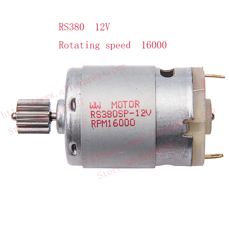 Moteur RS380 12V 16000-18000 tr/min pour RC - Lot de 8 couleurs