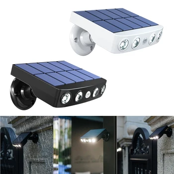 

4 LED Solor Light Outdoor Wall Light 3 Modes Motion Sensor Home Patio Yard Garden Solar Lights IP65 Waterproof Street Lights