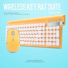 Перезаряжаемая Беспроводная клавиатура мышь комбо с приемником для офиса дома игр SP99