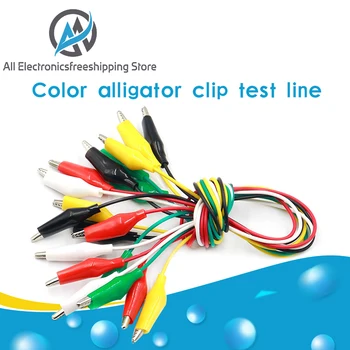 

10pcs Alligator Clips Electrical DIY Test Leads Alligator Double-ended Crocodile Clips Roach Clip Test Jumper Wire