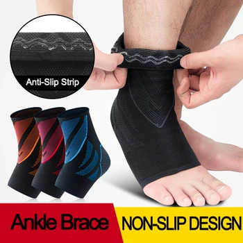 Antislip 1Pc Enkel Ondersteuning Mannen Vrouwen Gebreide Enkelbrace Compressie Sport Fitness Enkelblessure Protector Wrap Elastische tobillera