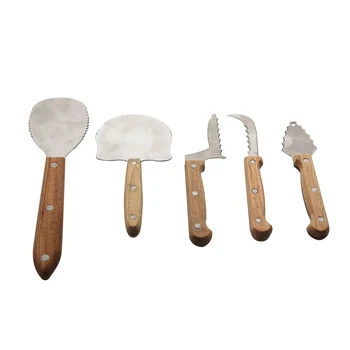 

5pcs/set Halloween Pumpkin Carving Cutter Heavy Duty Steel Pumpkin Cutting Carving Supplies for Halloween